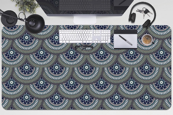 Large desk pad PVC protector ornate