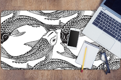 Large desk mat for children Koi fish