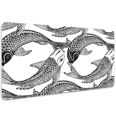 Large desk mat for children Koi fish