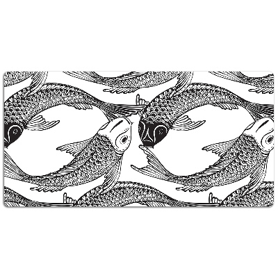 Large desk mat for children Koi fish