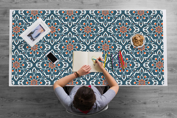 Large desk pad PVC protector mandala pattern