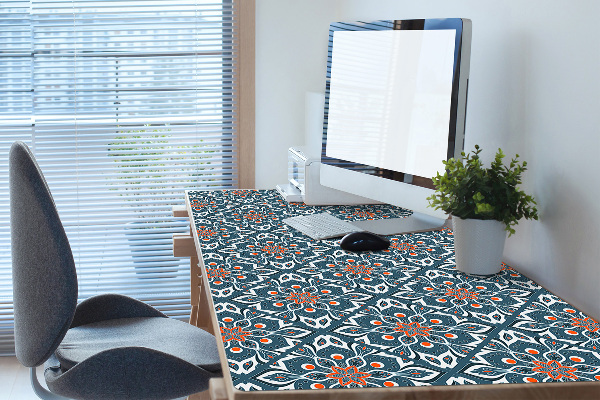 Large desk pad PVC protector mandala pattern