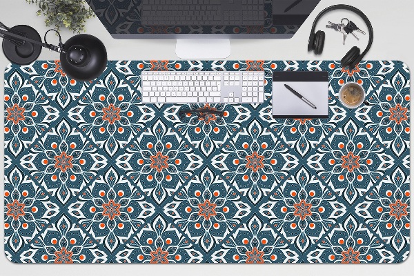 Large desk pad PVC protector mandala pattern