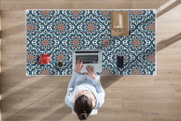 Large desk pad PVC protector mandala pattern