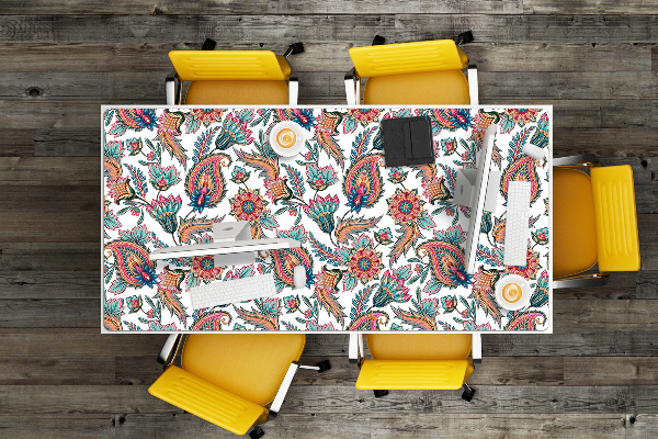Large desk mat for children flowers