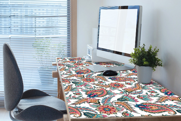 Large desk mat for children flowers