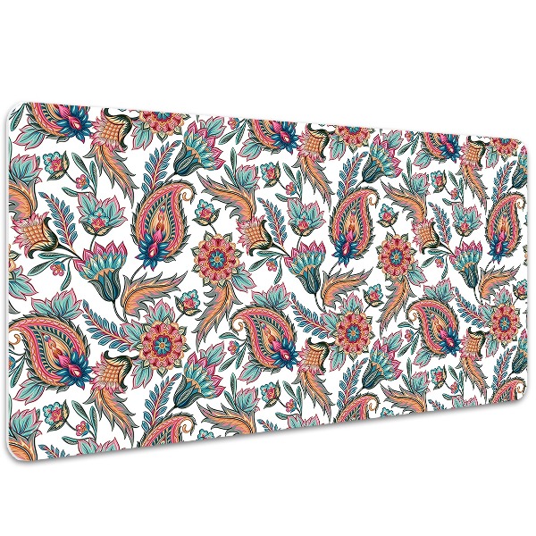 Large desk mat for children flowers