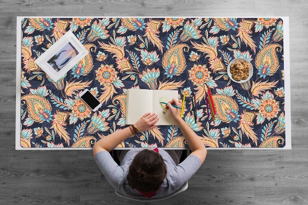 Large desk mat for children Paisley