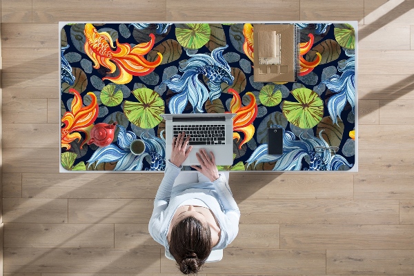 Large desk mat for children Goldfish