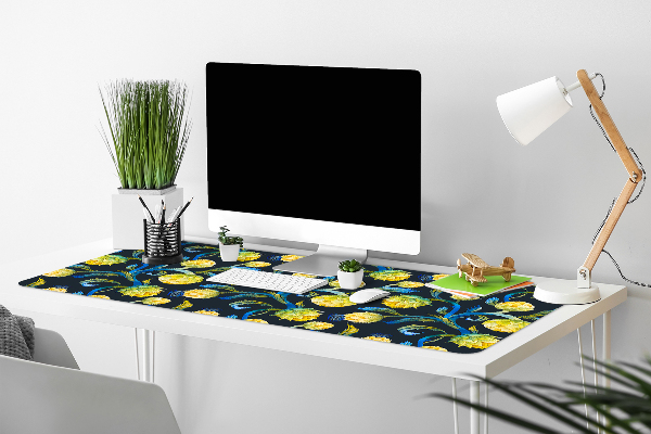 Full desk protector artichoke flowers