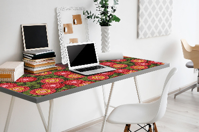 Desk mat geometric flowers