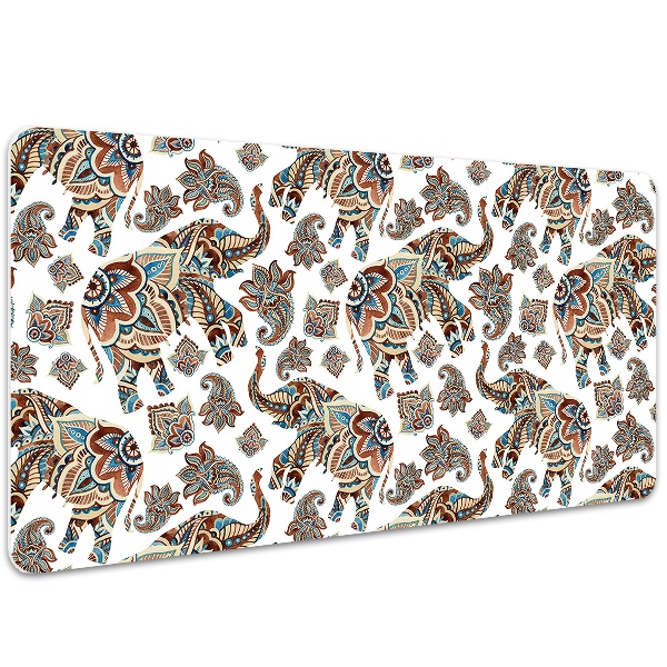 Large desk mat for children elephants