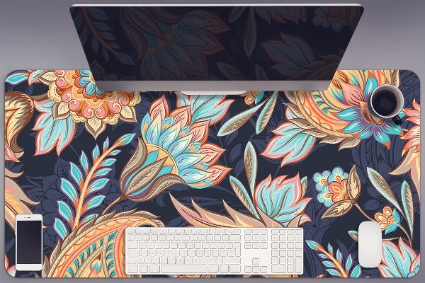 Large desk mat for children Paisley
