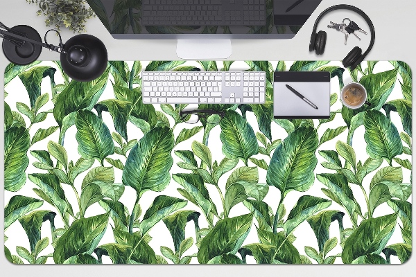 Full desk pad tropical leaves