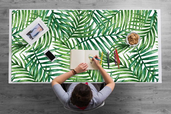 Full desk pad exotic leaves