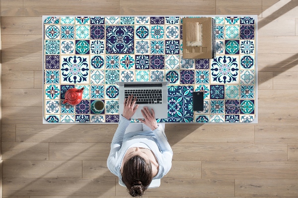 Full desk protector beautiful patchwork