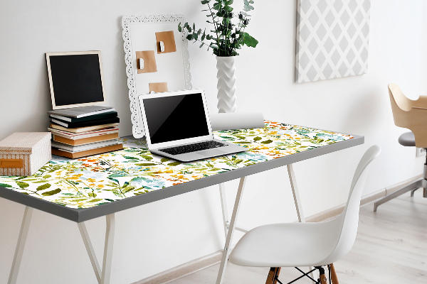 Large desk mat for children flowers Boho