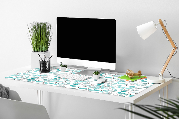 Desk pad watercolor leaves