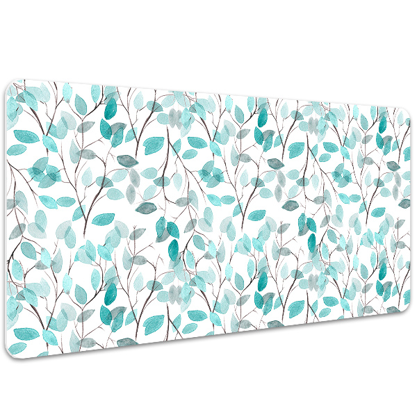 Desk pad watercolor leaves