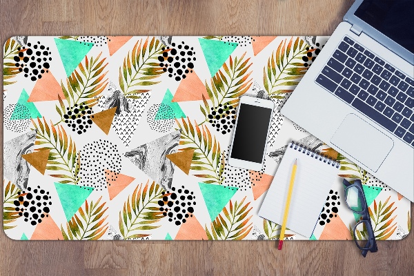 Desk pad Dots and leaves