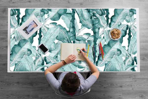 Full desk protector banana leaves