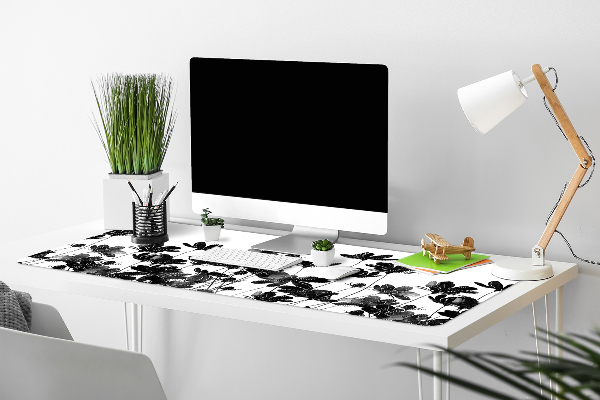 Large desk mat for children black meadow