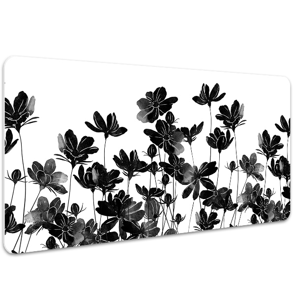 Large desk mat for children black meadow