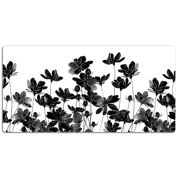 Large desk mat for children black meadow