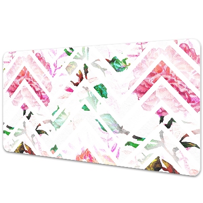 Full desk protector floral Chevron