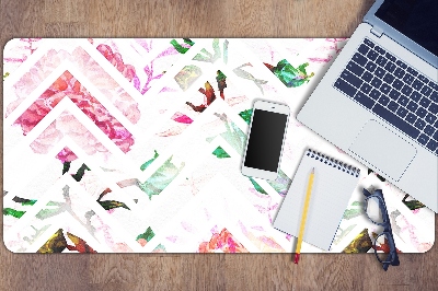 Full desk protector floral Chevron