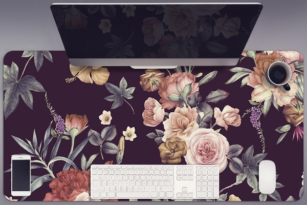 Desk pad garden flowers