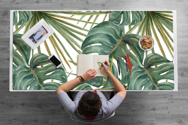 Desk mat exotic plants