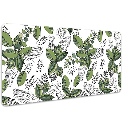 Desk pad botanical pattern