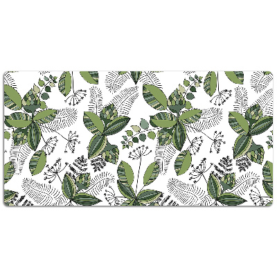 Desk pad botanical pattern
