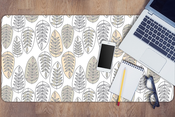 Full desk mat leaves graphics
