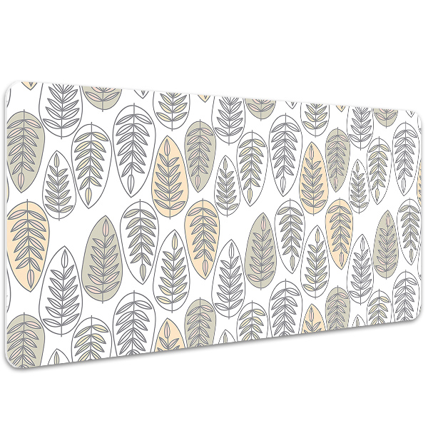 Full desk mat leaves graphics