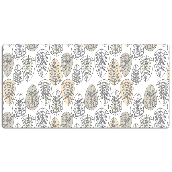 Full desk mat leaves graphics