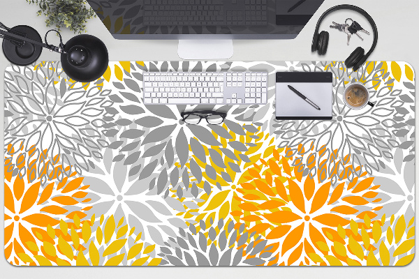 Large desk mat for children chrysanthemums