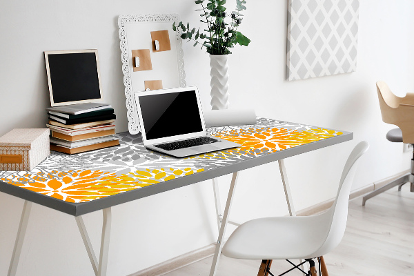Large desk mat for children chrysanthemums