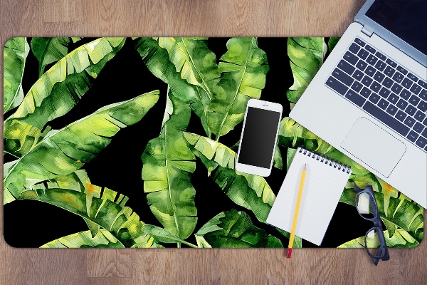 Desk pad tropical leaf