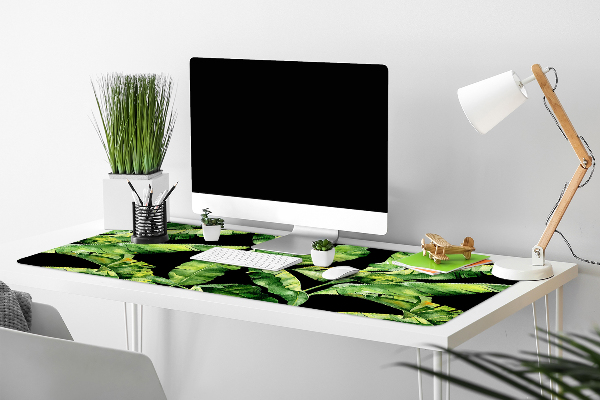 Desk pad tropical leaf