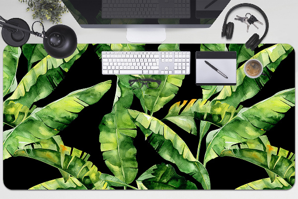 Desk pad tropical leaf