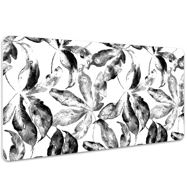 Desk pad painted leaves
