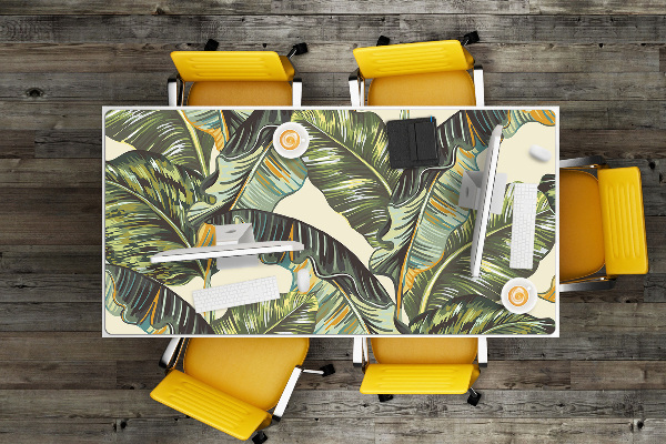 Full desk pad exotic leaves