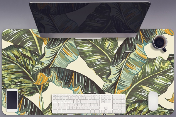 Full desk pad exotic leaves