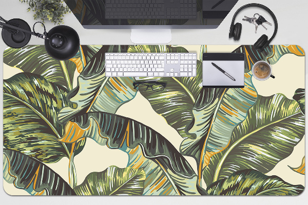 Full desk pad exotic leaves