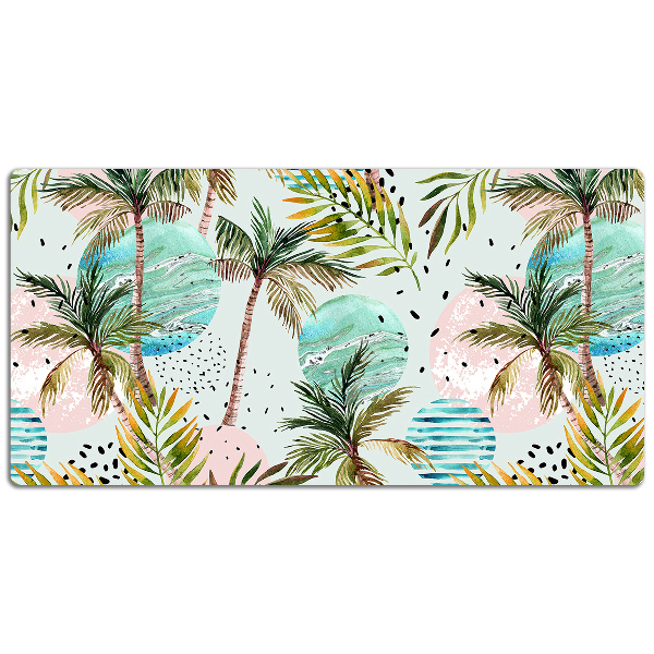 Large desk pad PVC protector Hawaii palm