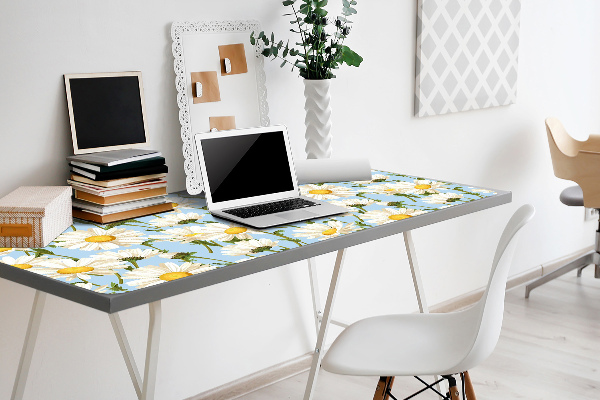 Desk pad chamomile flowers