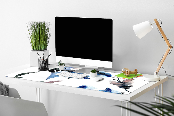 Desk pad watercolor flowers