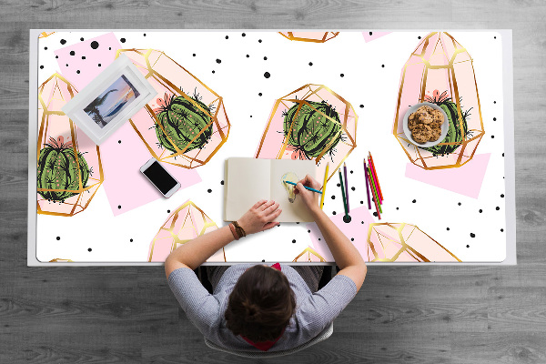 Full desk pad cacti geometric